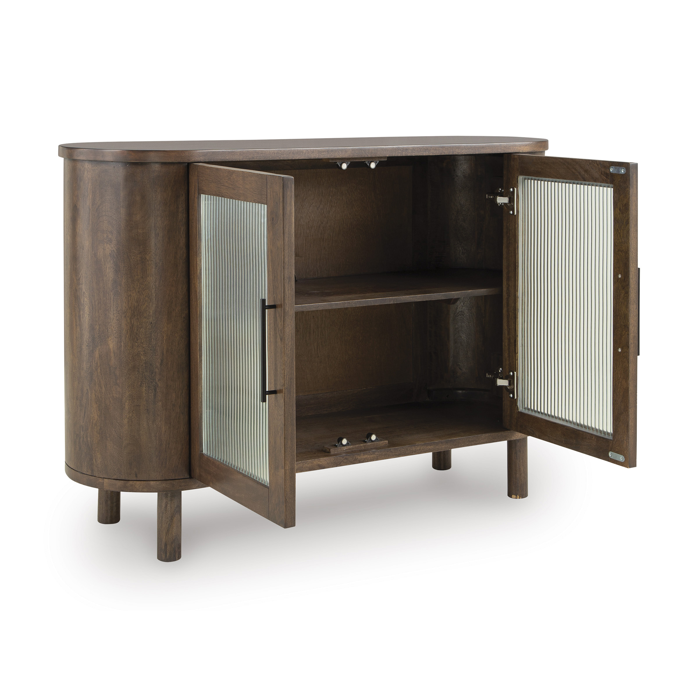 Mayridge 2-Door Wood Accent Cabinet | Medium Brown Storage
