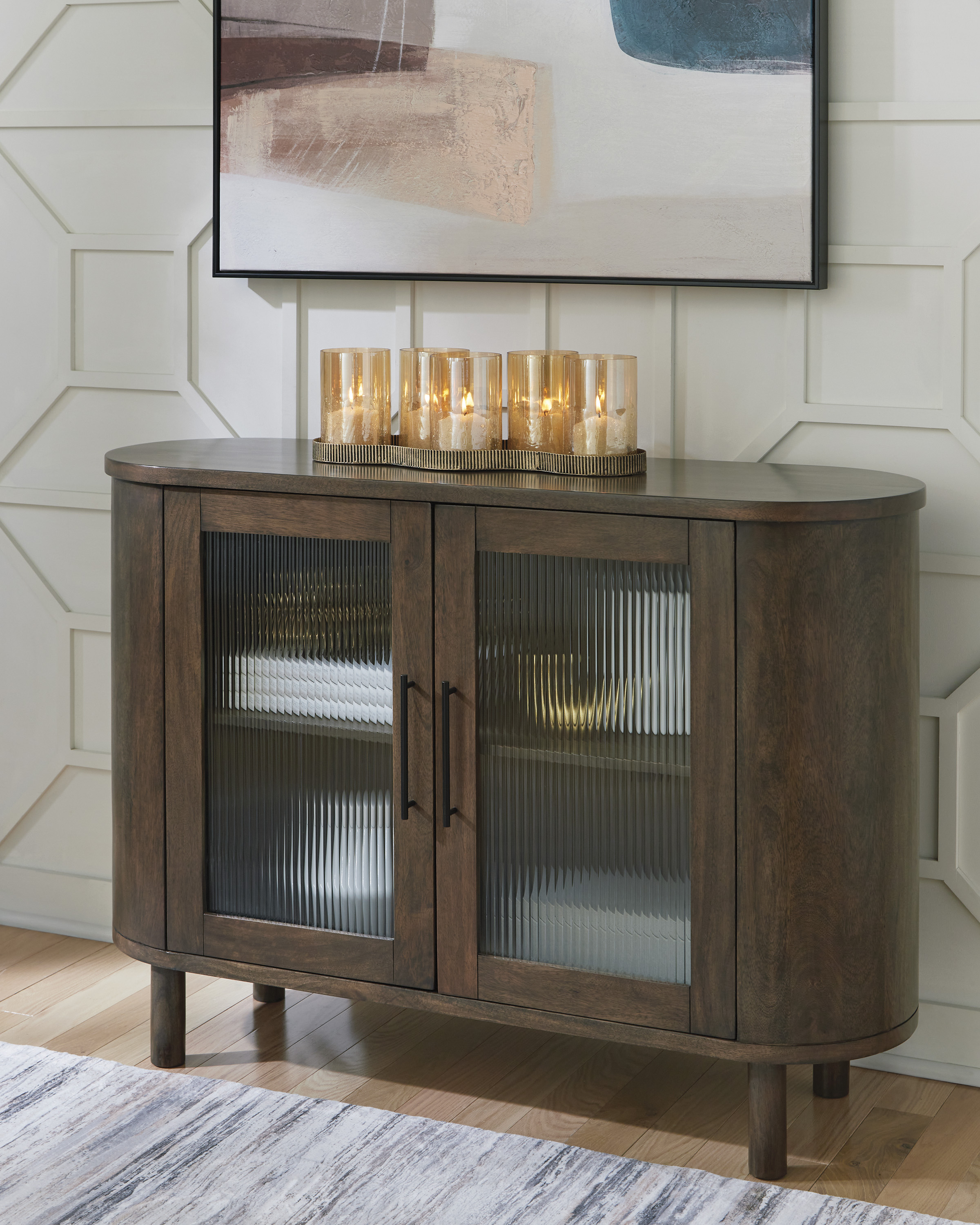 Mayridge 2-Door Wood Accent Cabinet | Medium Brown Storage