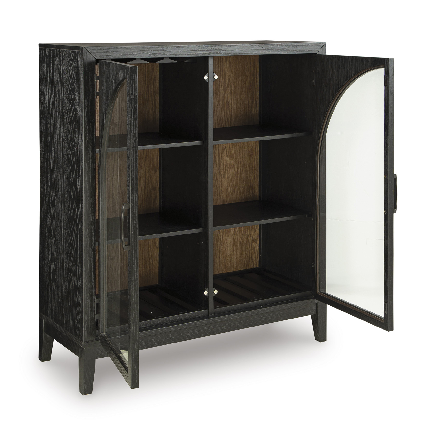 Armenleigh Two-Toned Wood Bar Cabinet | Modern Storage