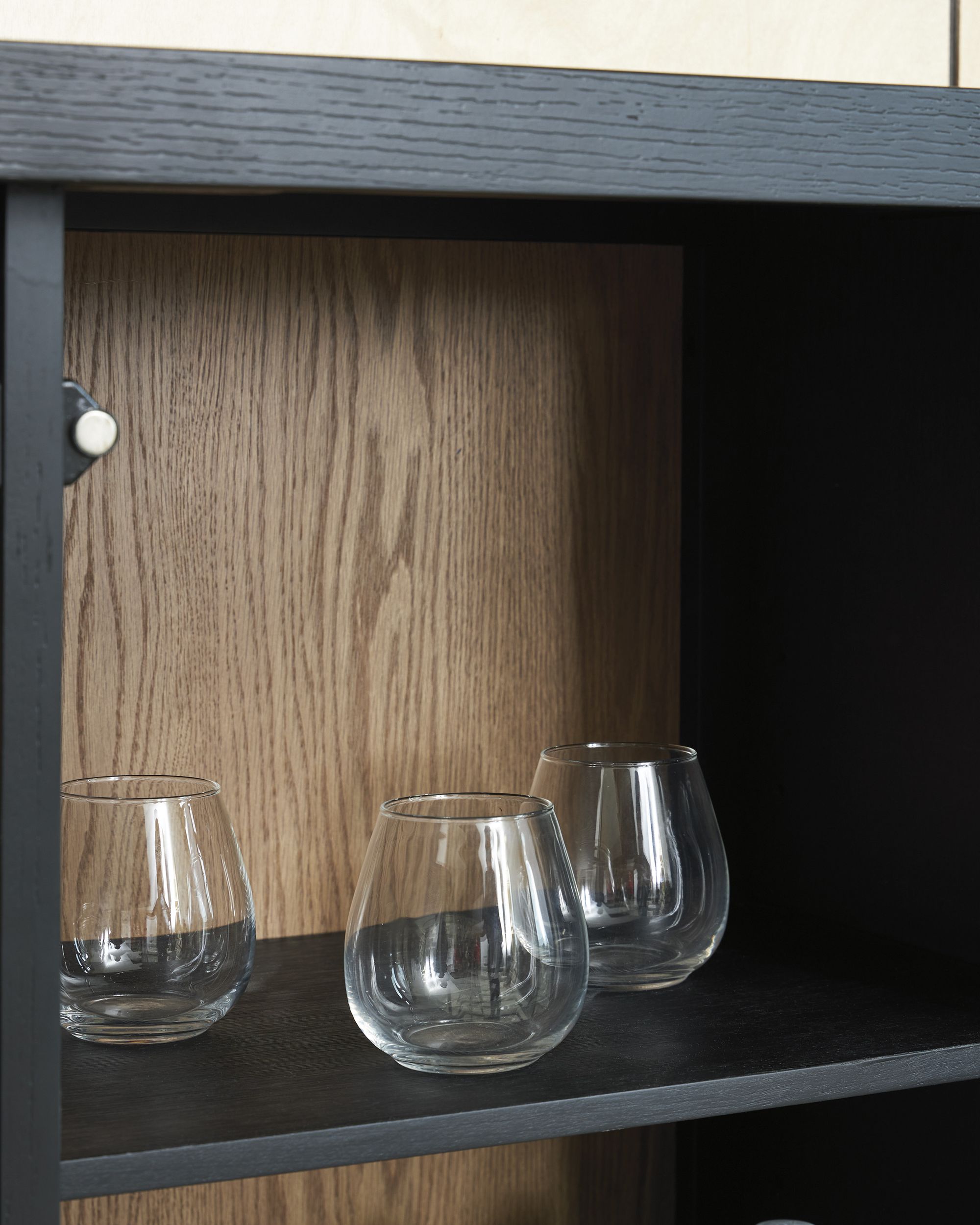Armenleigh Two-Toned Wood Bar Cabinet | Modern Storage