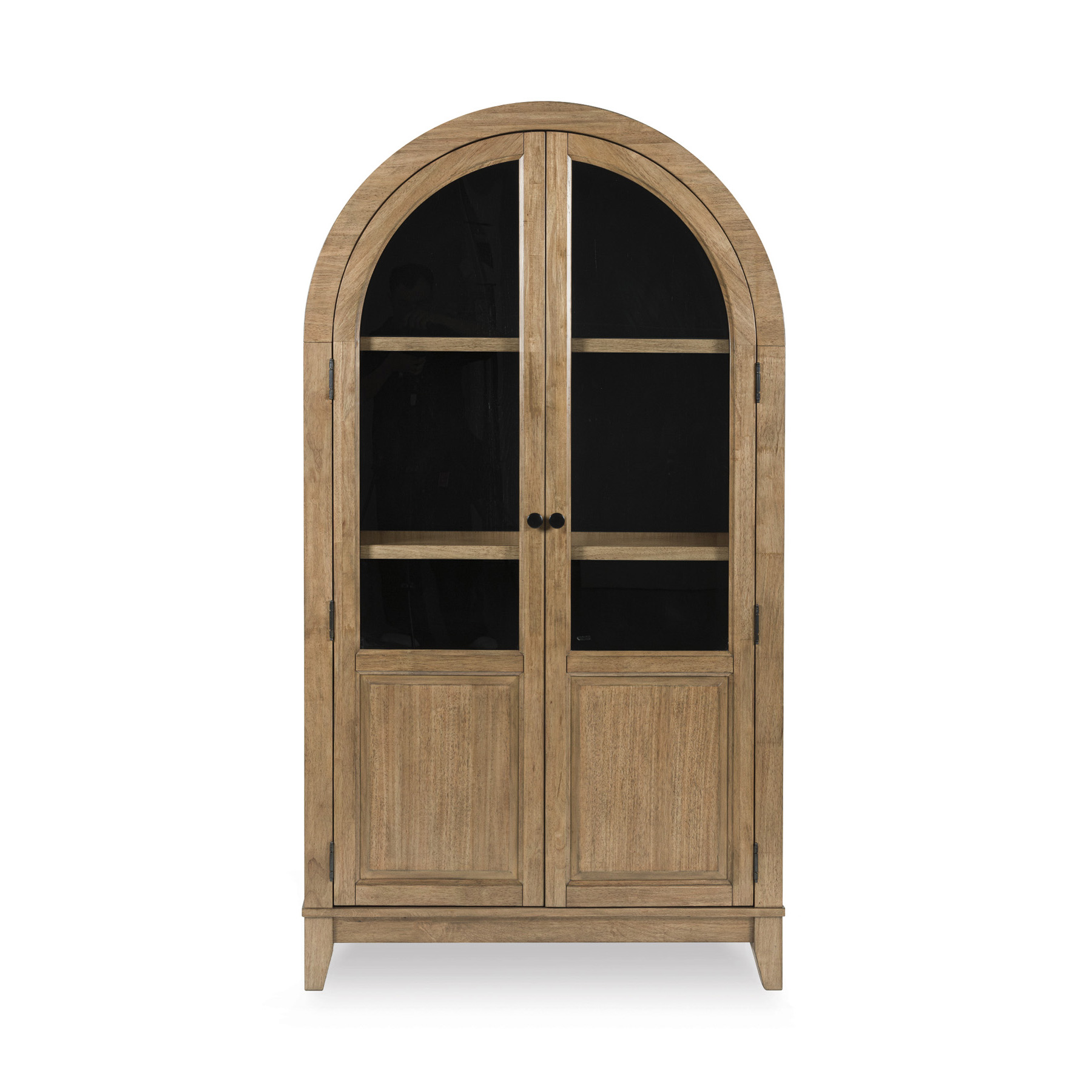 Dagandale Arched Accent Cabinet | Two-Toned Wood Display