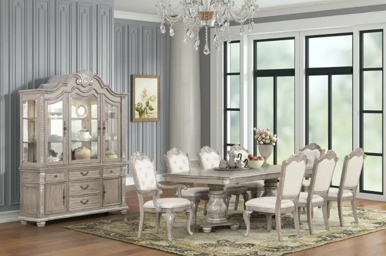 SM A401D Extendable Rectangular Dining Table