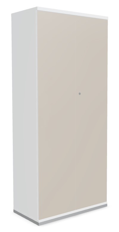 Color Office H72.2" Storage Cabinet w/2 Lockable Doors