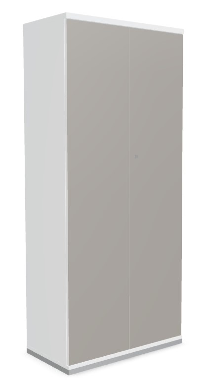 Color Office H72.2" Storage Cabinet w/2 Lockable Doors