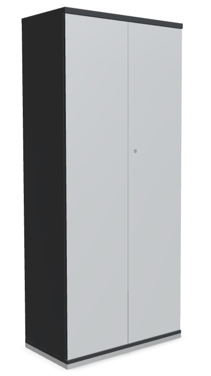 Color Office H72.2" Storage Cabinet w/2 Lockable Doors