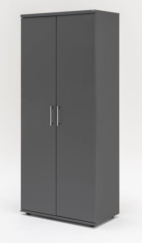 Standard Office Wardrobe w/File Storage, 2 Doors & Slide-Out Hanger