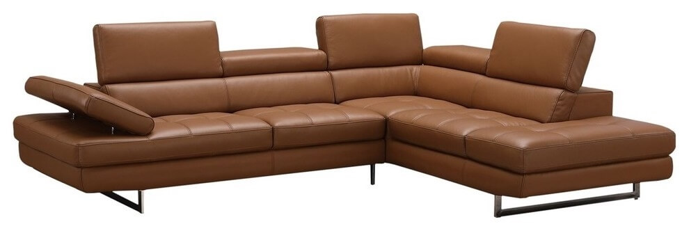 A761 Italian Leather Sectional - Thumbnail 4