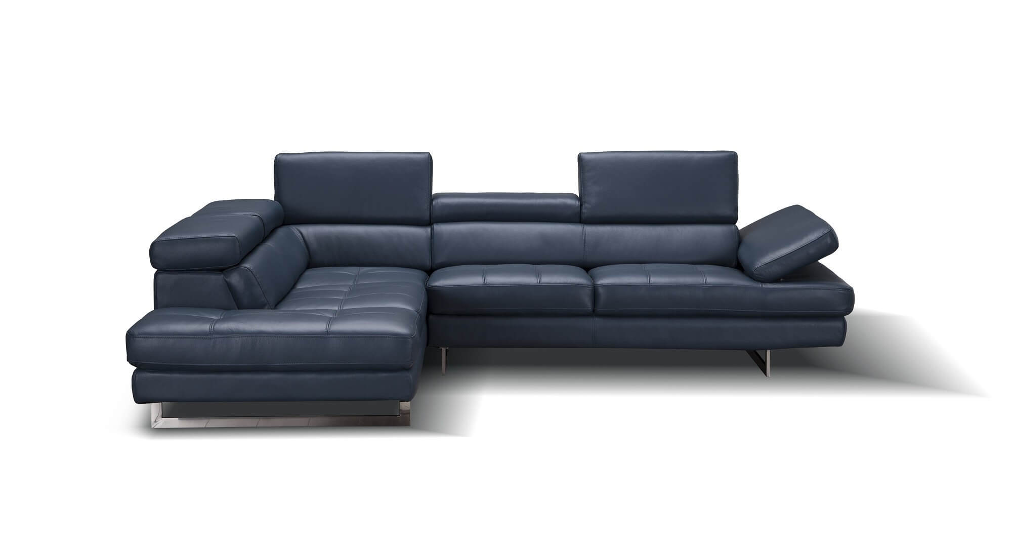 A761 Italian Leather Sectional, Left Hand Facing