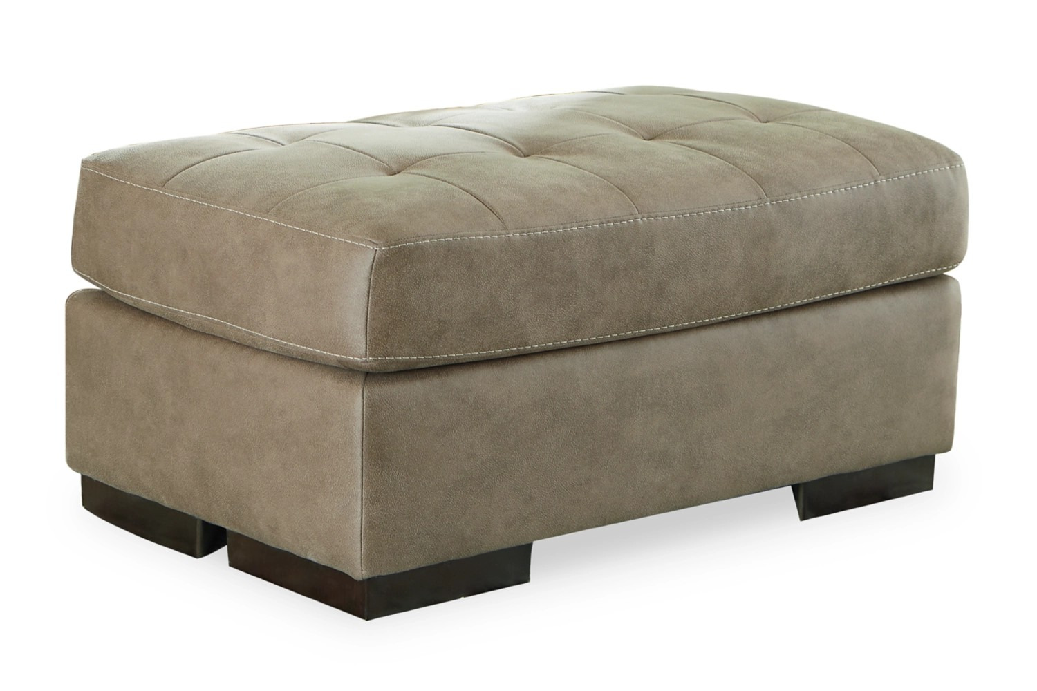 Maderla Faux Leather Ottoman