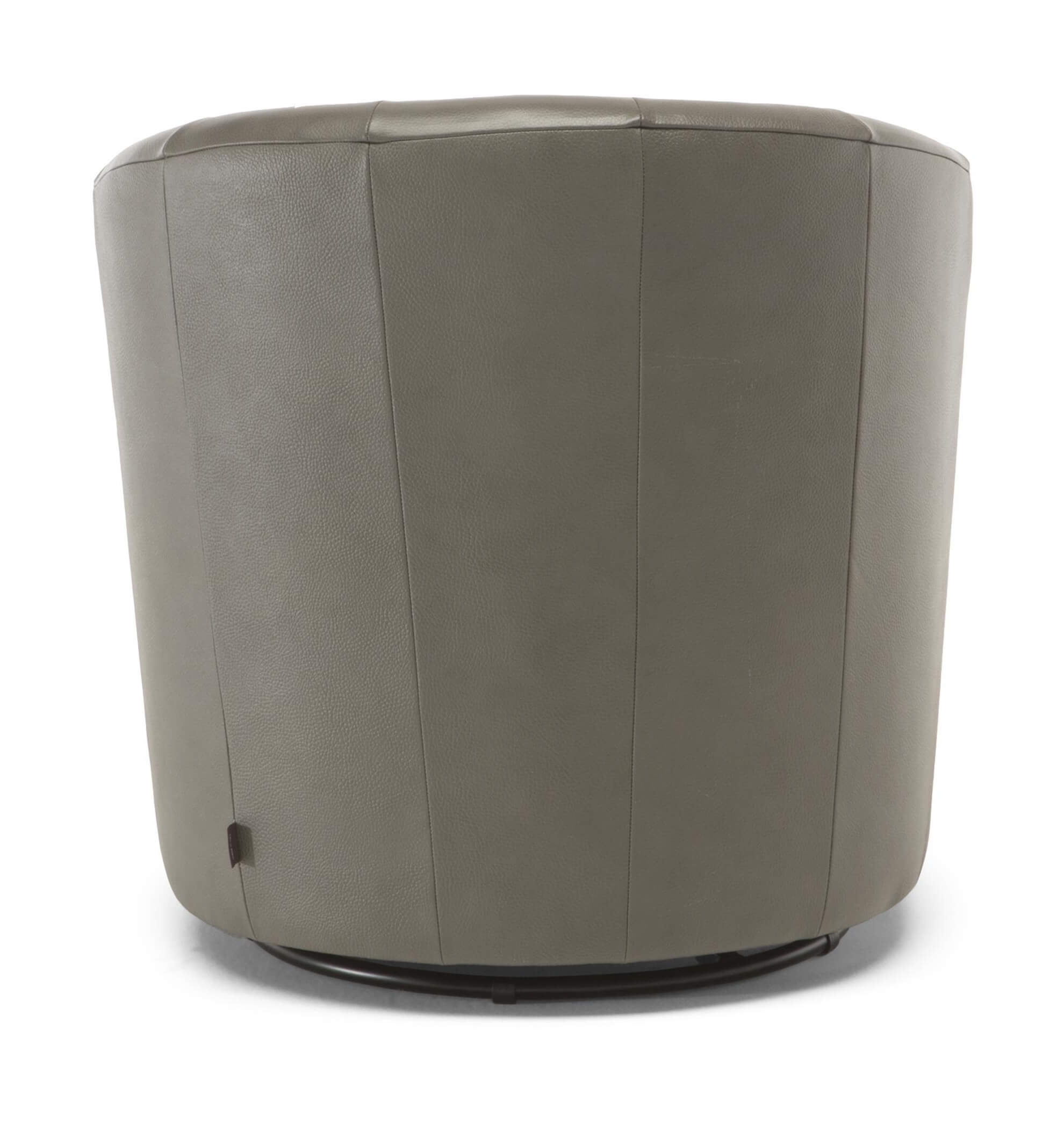 Veronica Fabric/Leather Swivel Chair