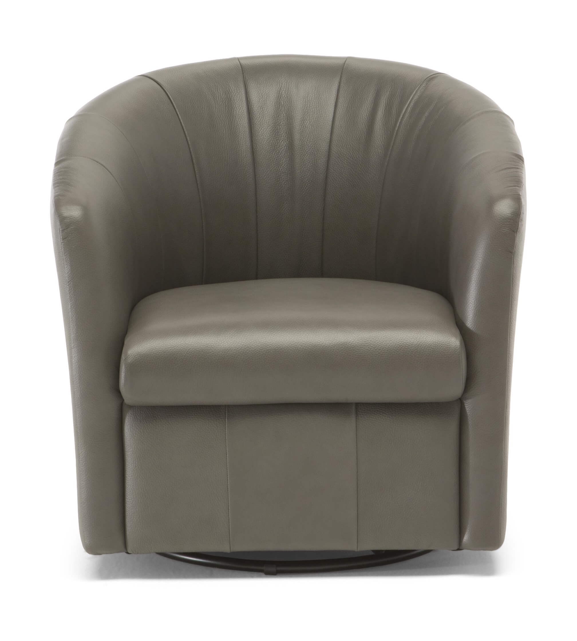 Veronica Fabric/Leather Swivel Chair