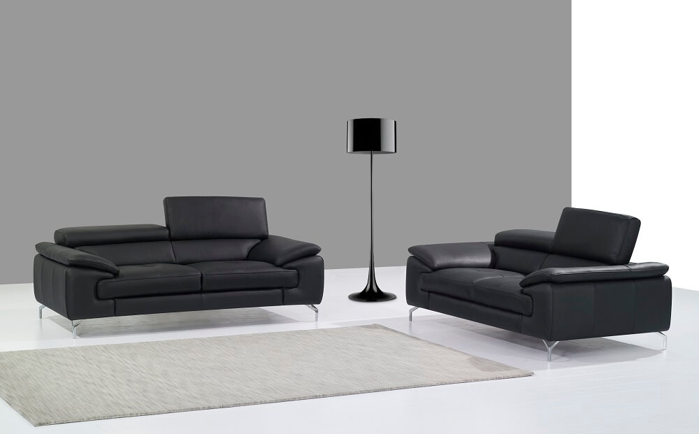 A973 Premium Living Room Set, Black by J&M Furniture