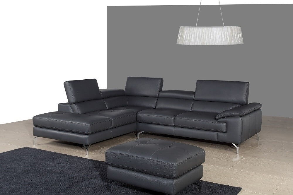 A973 Premium Leather Sectional