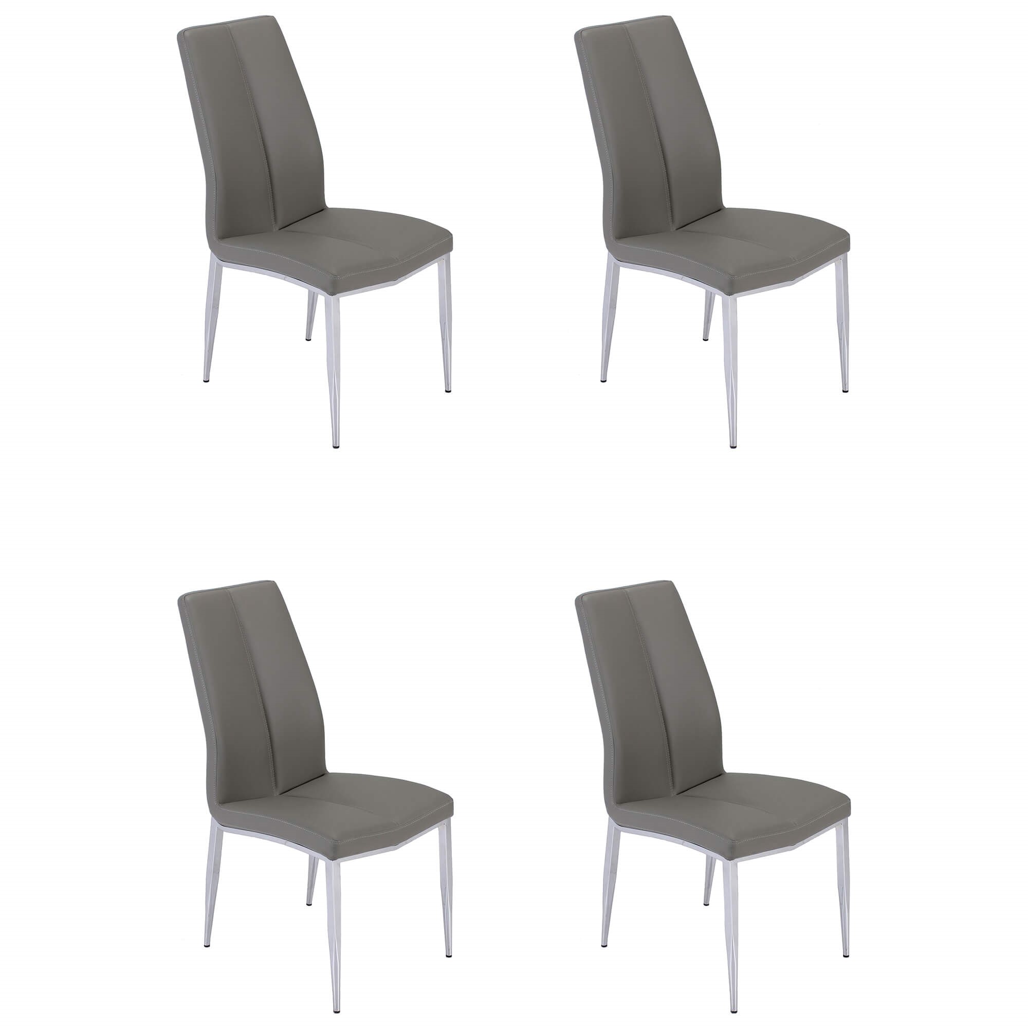 Abigail Curved Back PU Side Chair