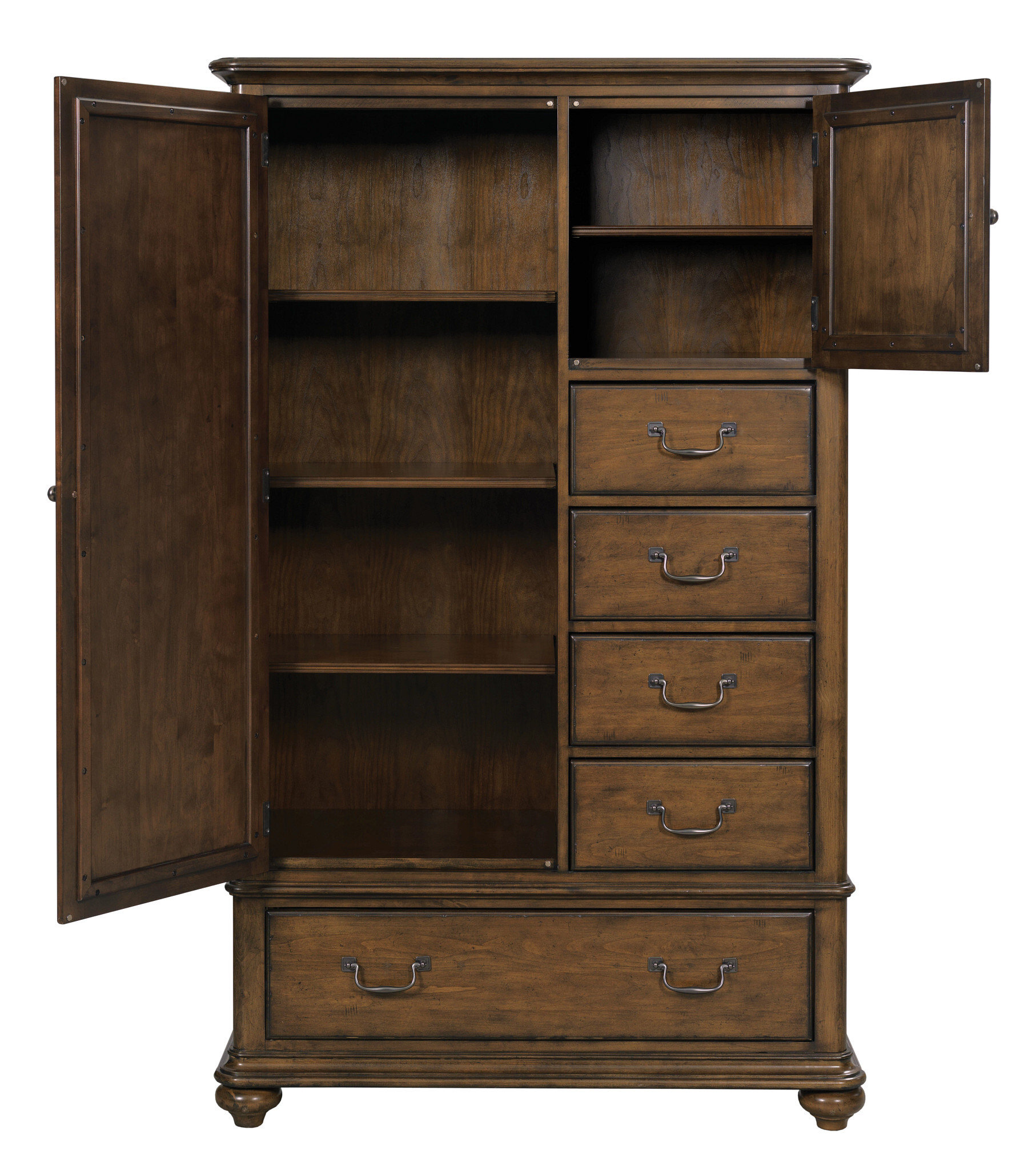 Commonwealth Witham Wood Gentlemen'S Chest w/2 Doors & 5 Drawers