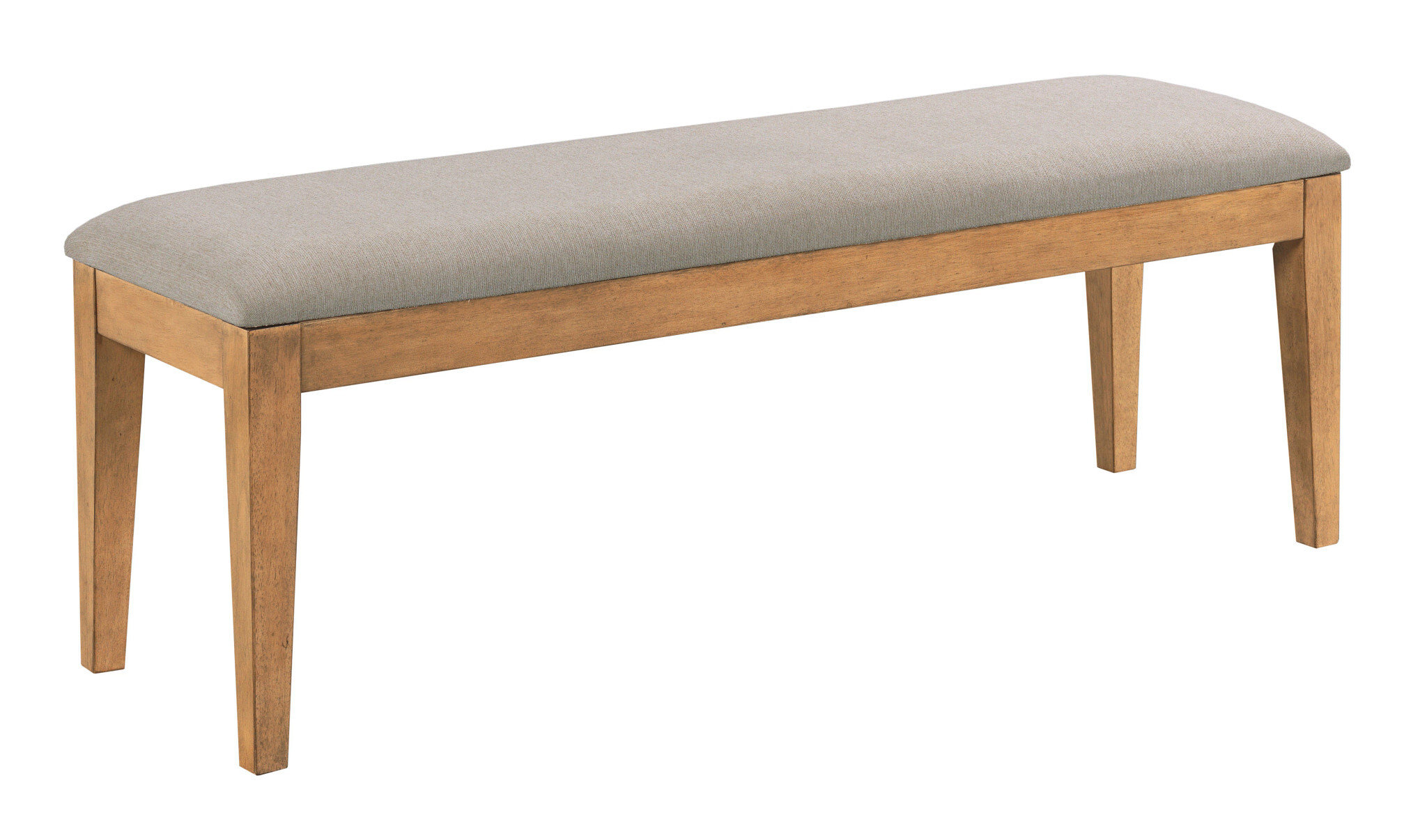 Kafe Wood/Fabric Upholstered Dining Bench