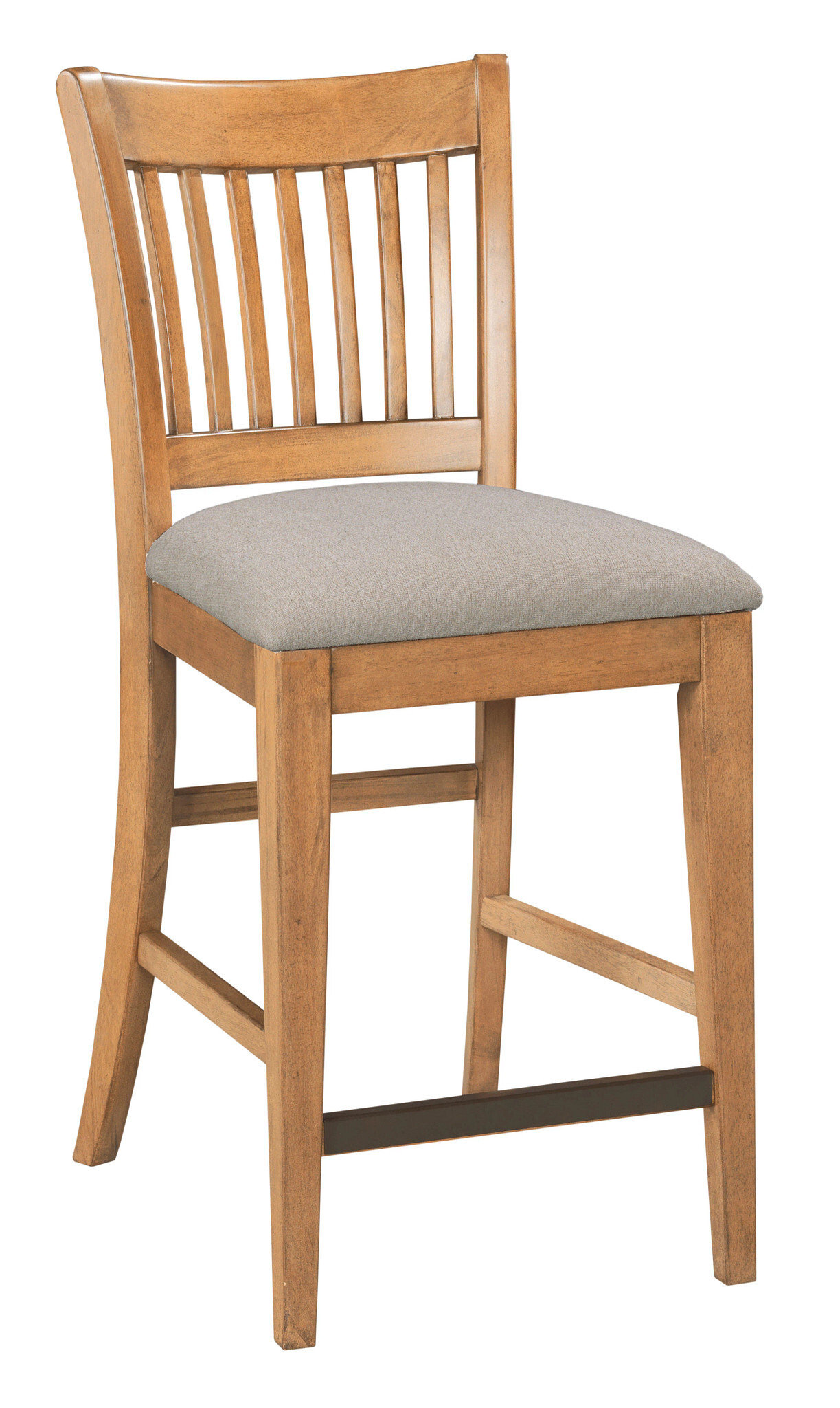 Kafe Tall Rake Wood/Fabric Back Chair