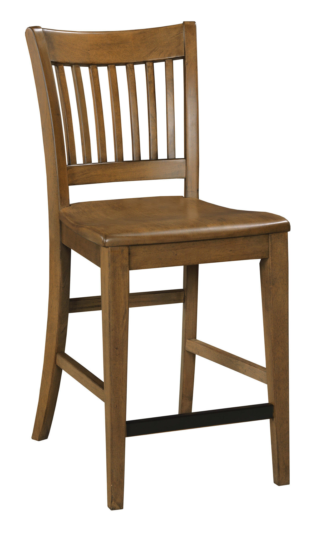 Kafe Tall Rake Wood/Fabric Back Chair