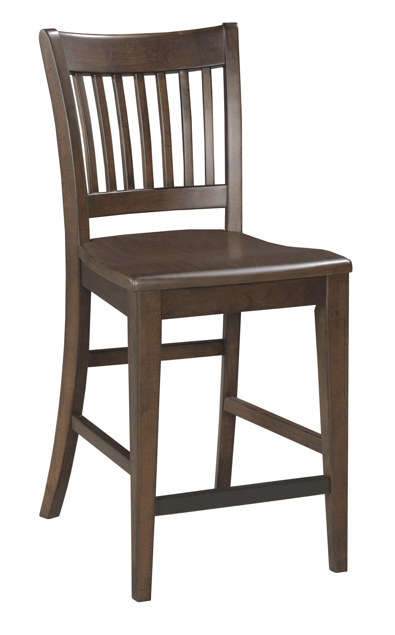 Kafe Tall Rake Wood/Fabric Back Chair