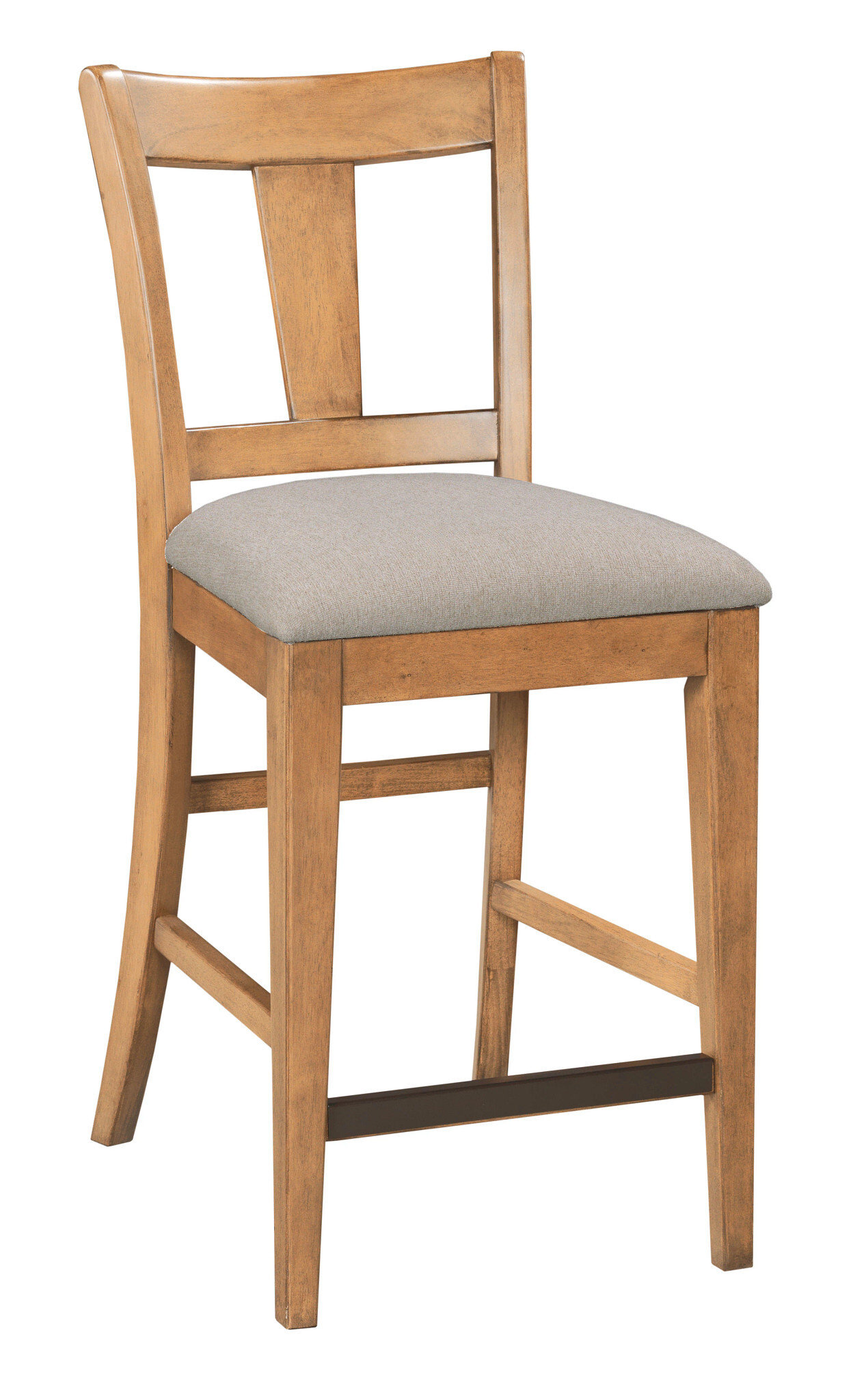 Kafe Tall Splat Wood/Fabric Back Chair