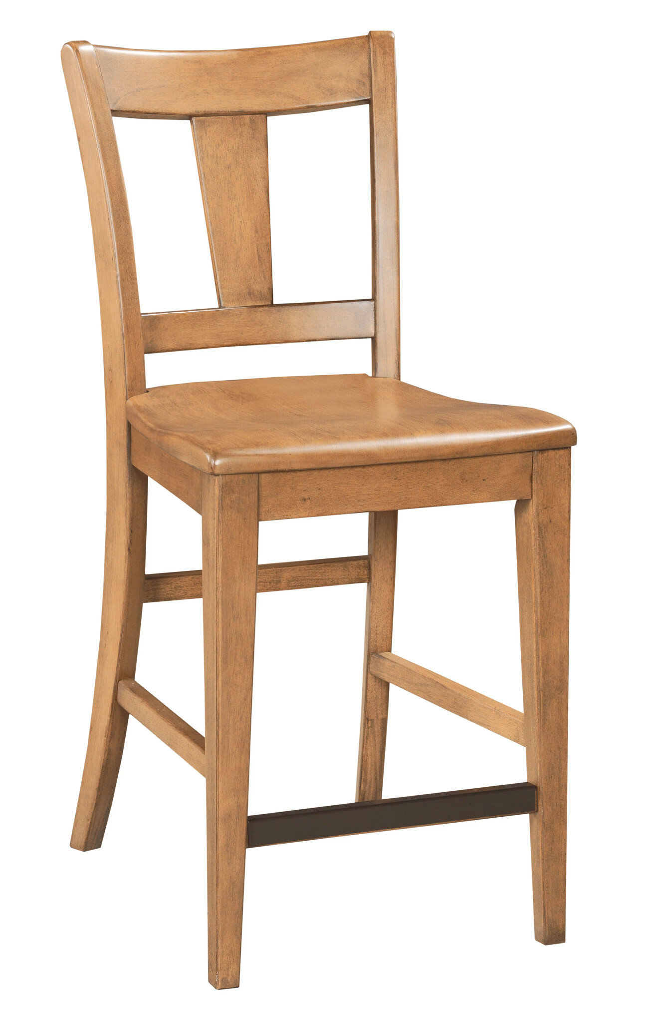 Kafe Tall Splat Wood/Fabric Back Chair