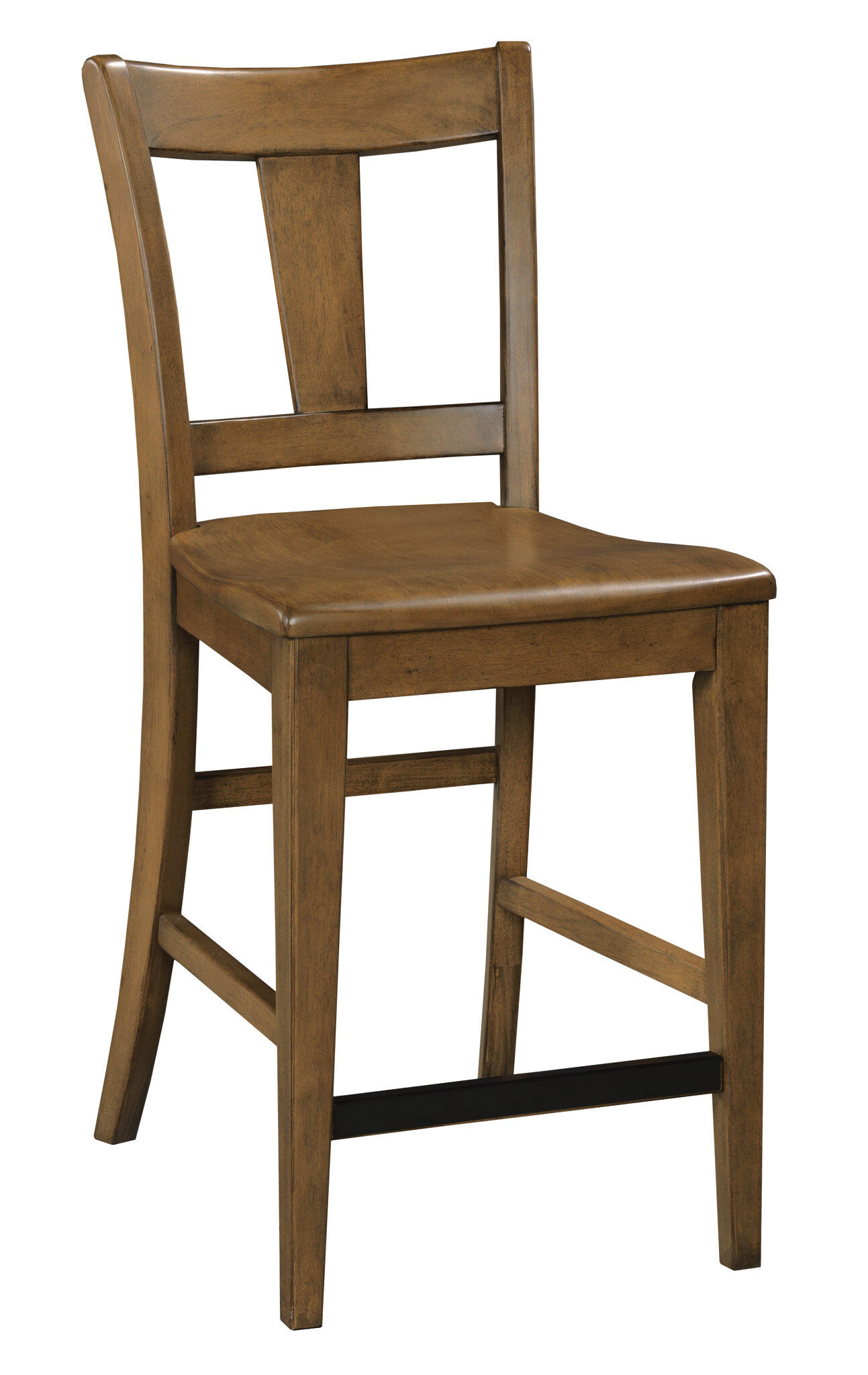 Kafe Tall Splat Wood/Fabric Back Chair