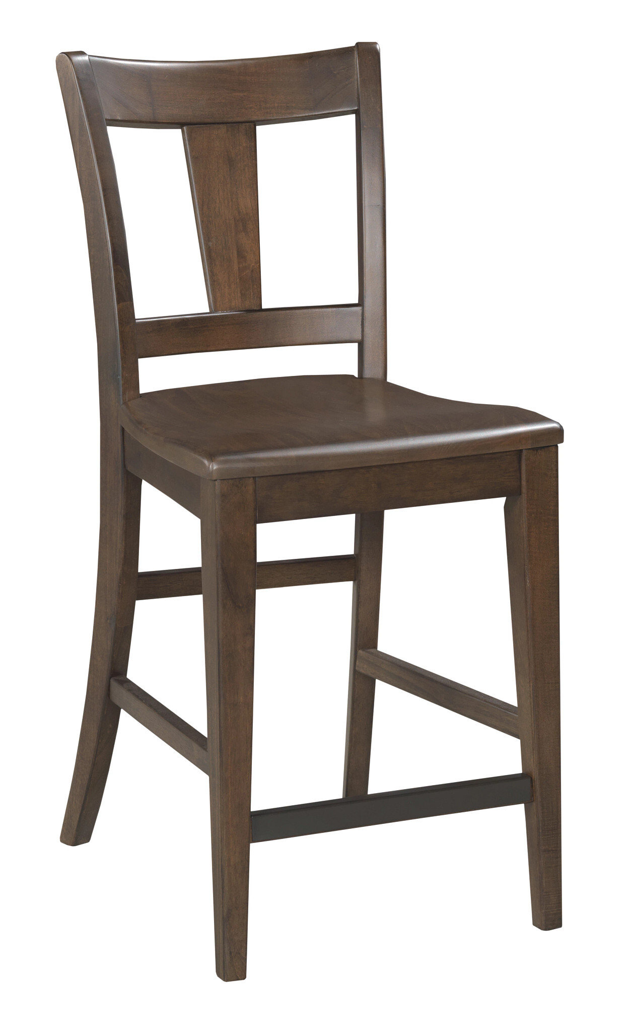 Kafe Tall Splat Wood/Fabric Back Chair