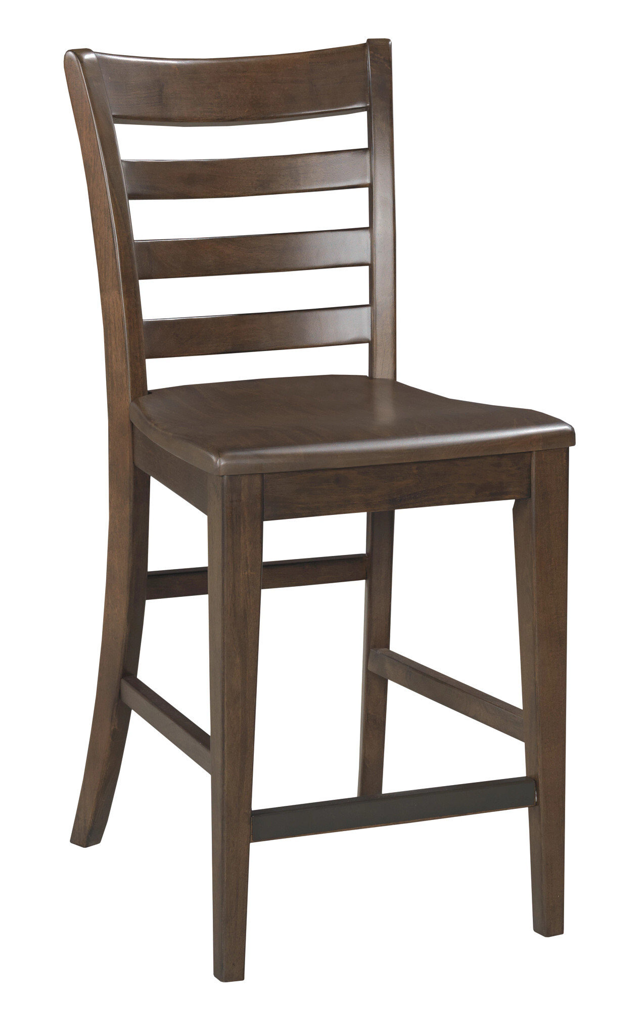 Kafe Tall Ladder Wood/Fabric Back Chair