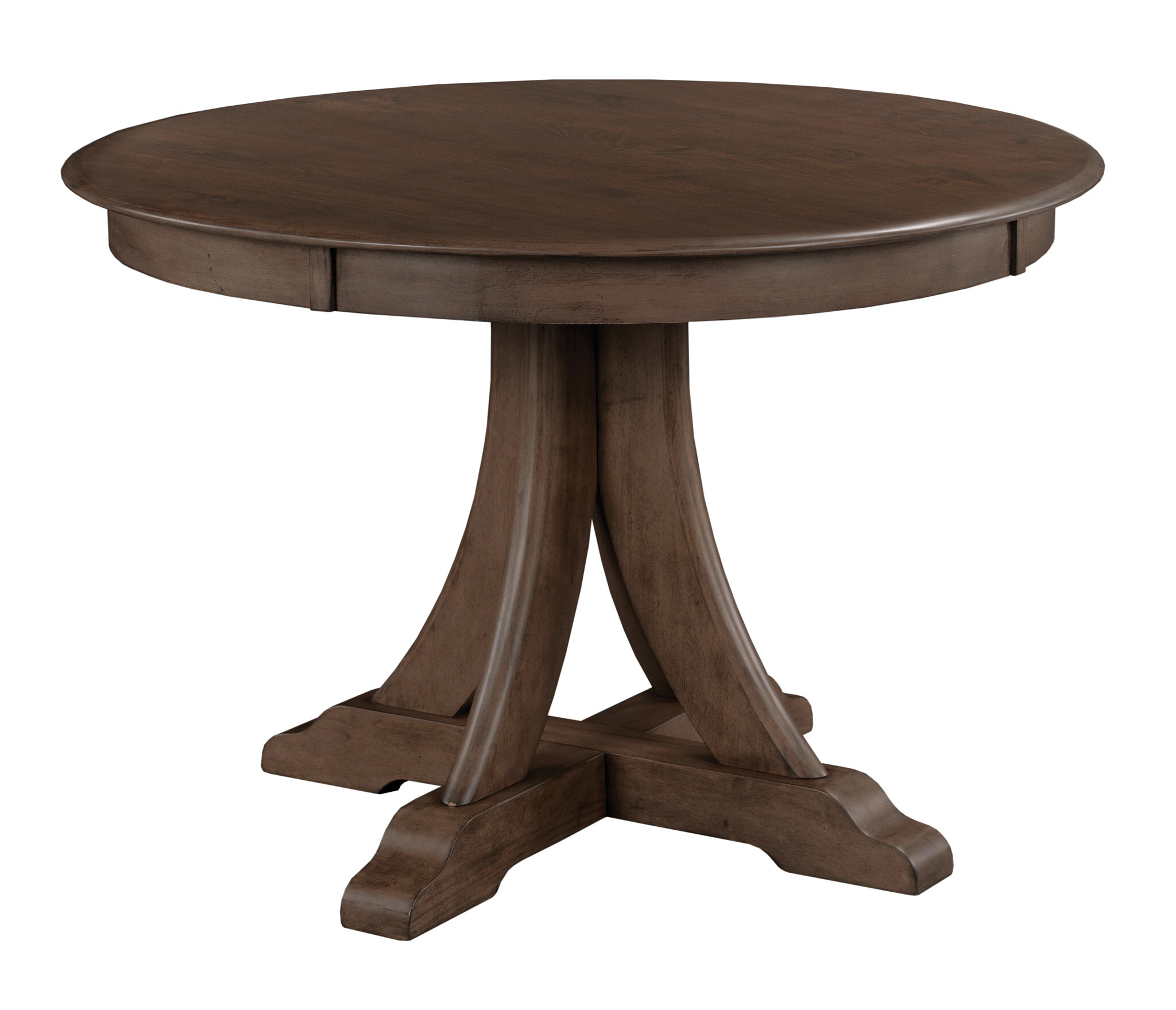 Kafe W44-inch Round Wood Quad Dining Room Set