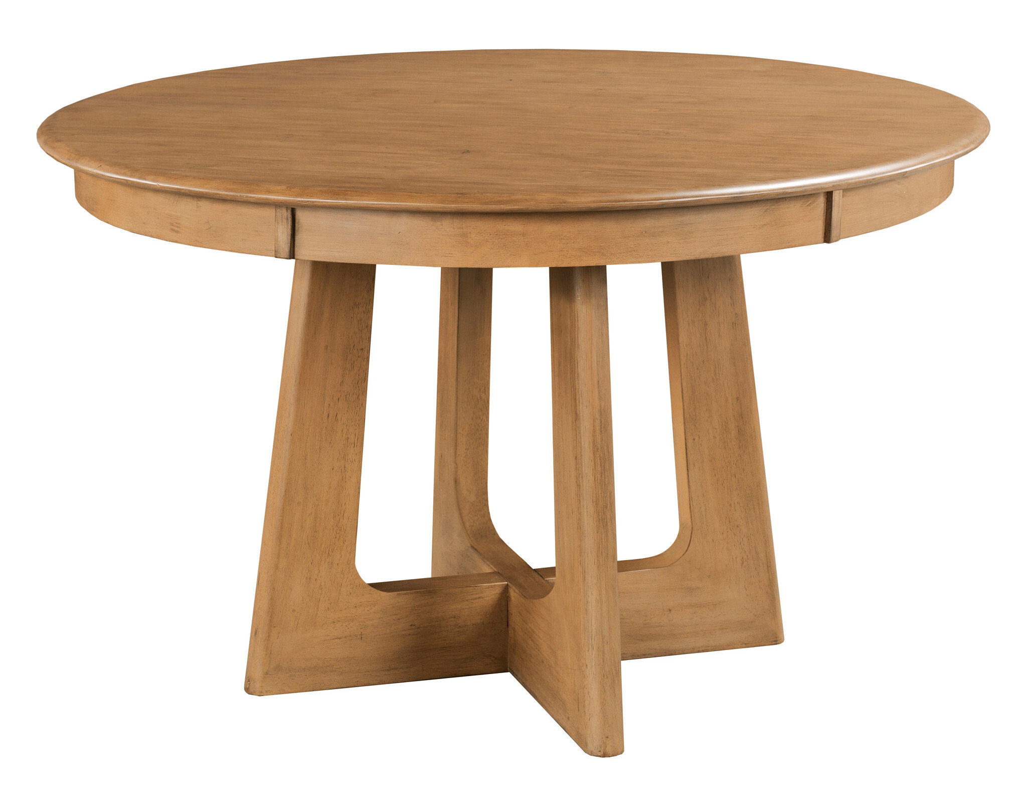 Kafe W54-inch Round Wood Pedestal Table