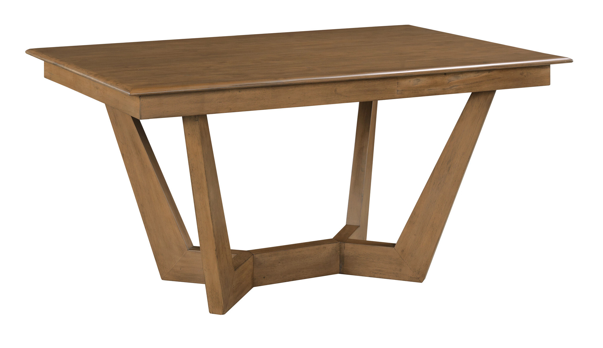 Kafe W60-inch Rectangular Wood Trestle Dining Room Set