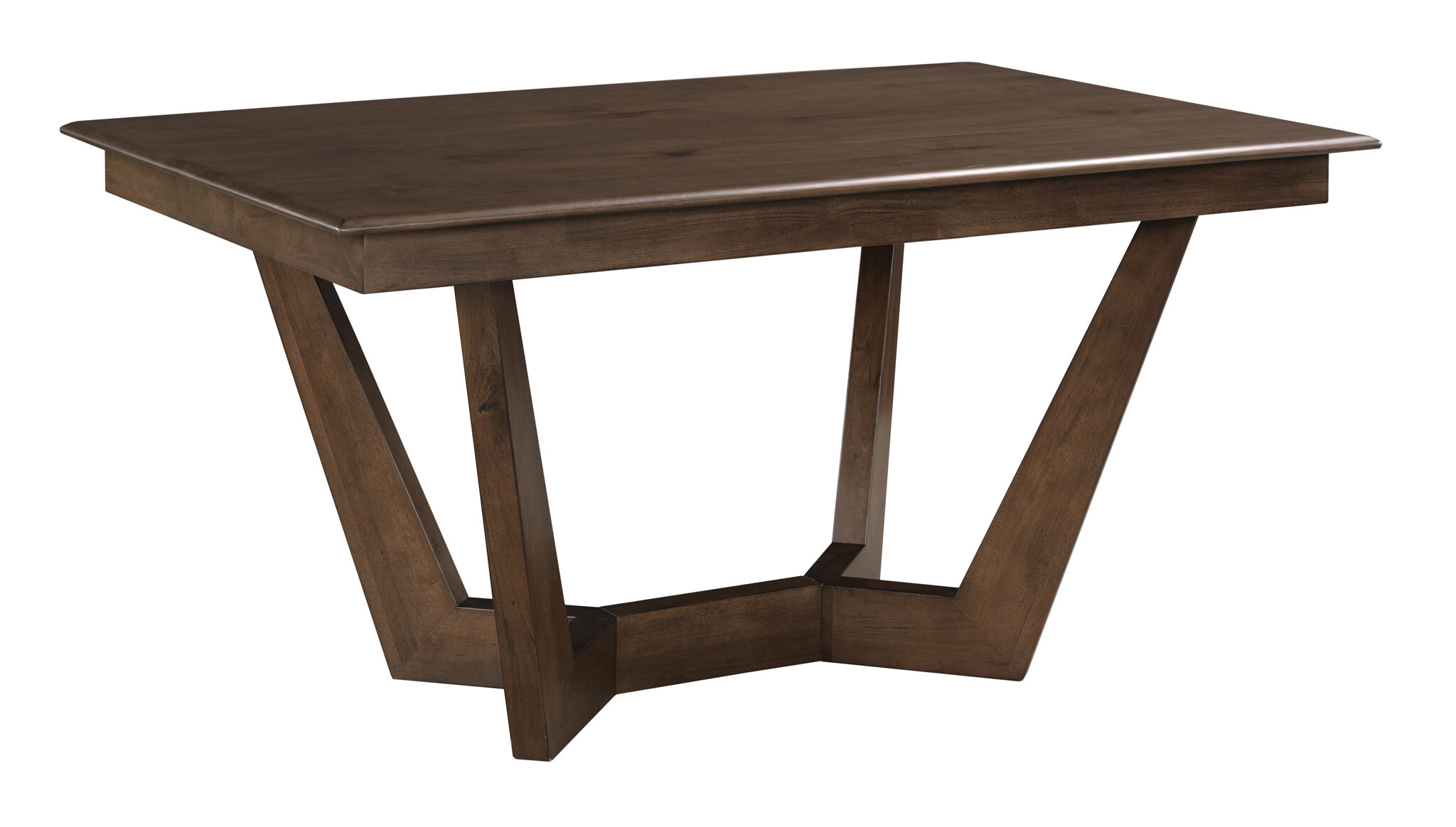 Kafe W60-inch Rectangular Wood Trestle Dining Room Set