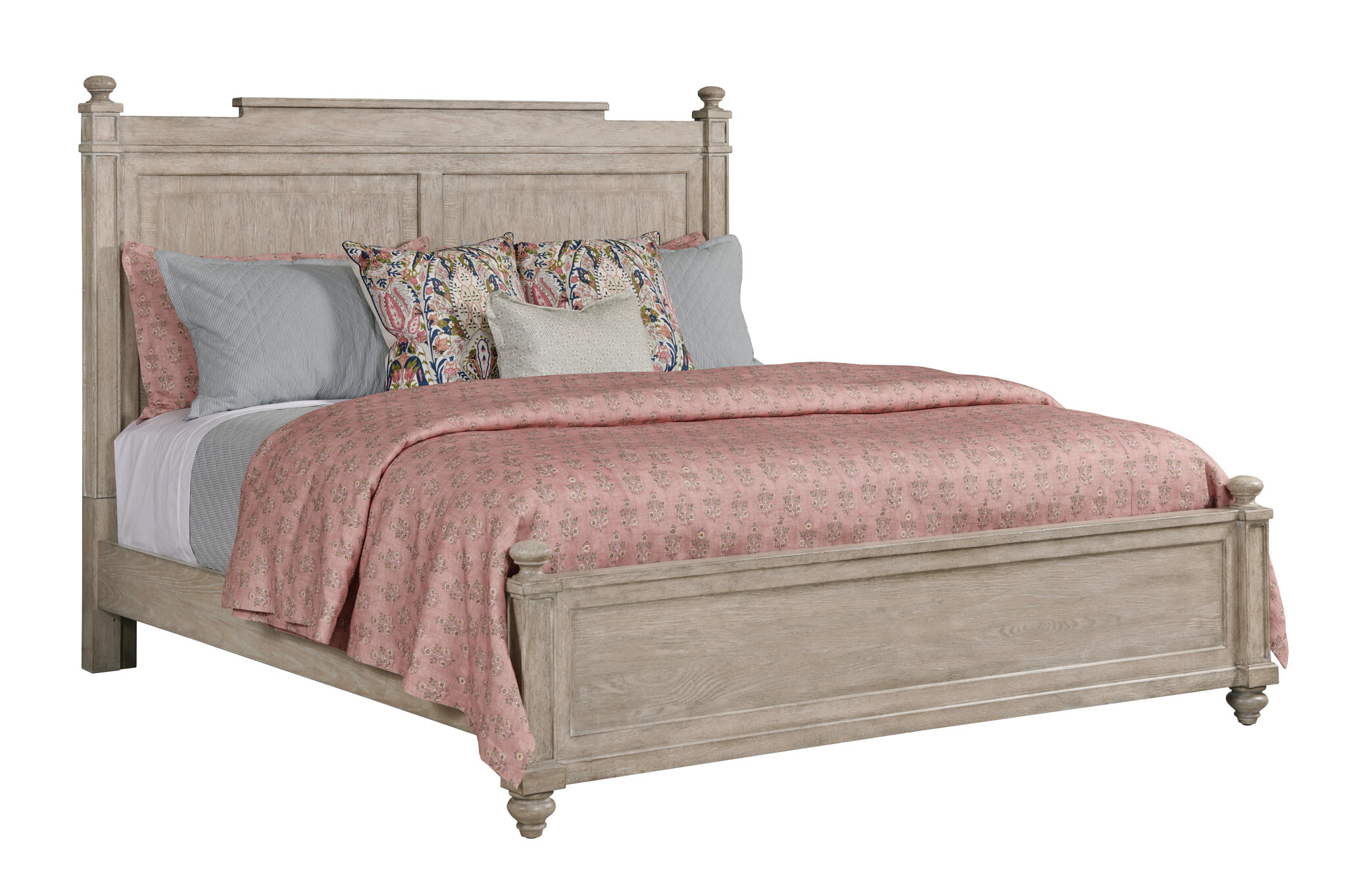 Cambric Sova Wood Panel Bed