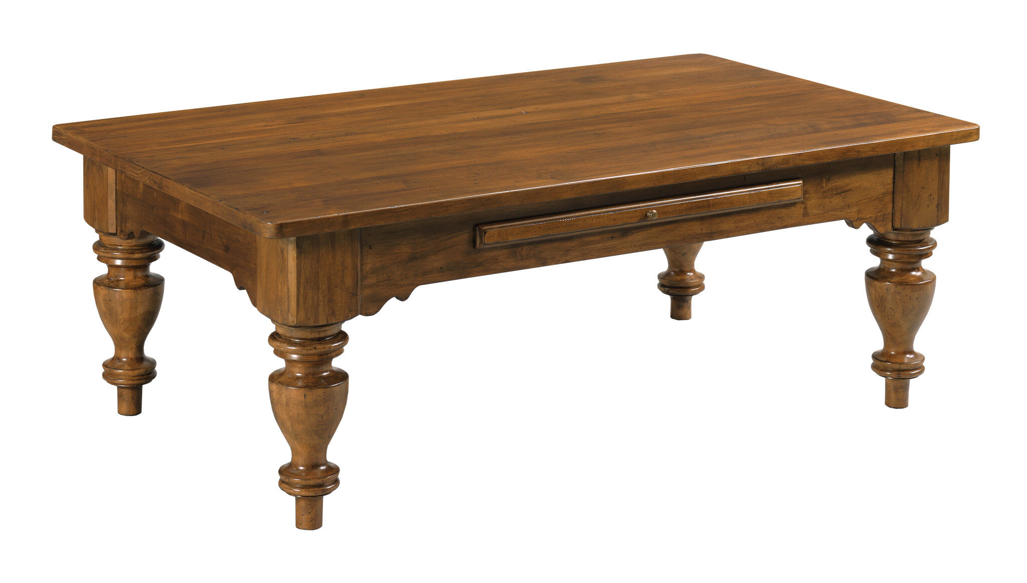 Bridgetown Kitridge Rectangular Wood Coffee Table w/2 Drawers