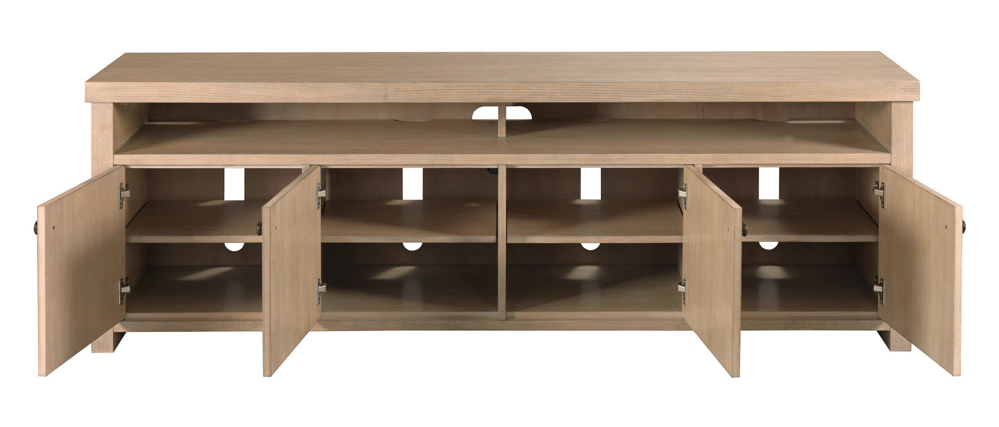 Contemporary 4-Door Entertainment Console