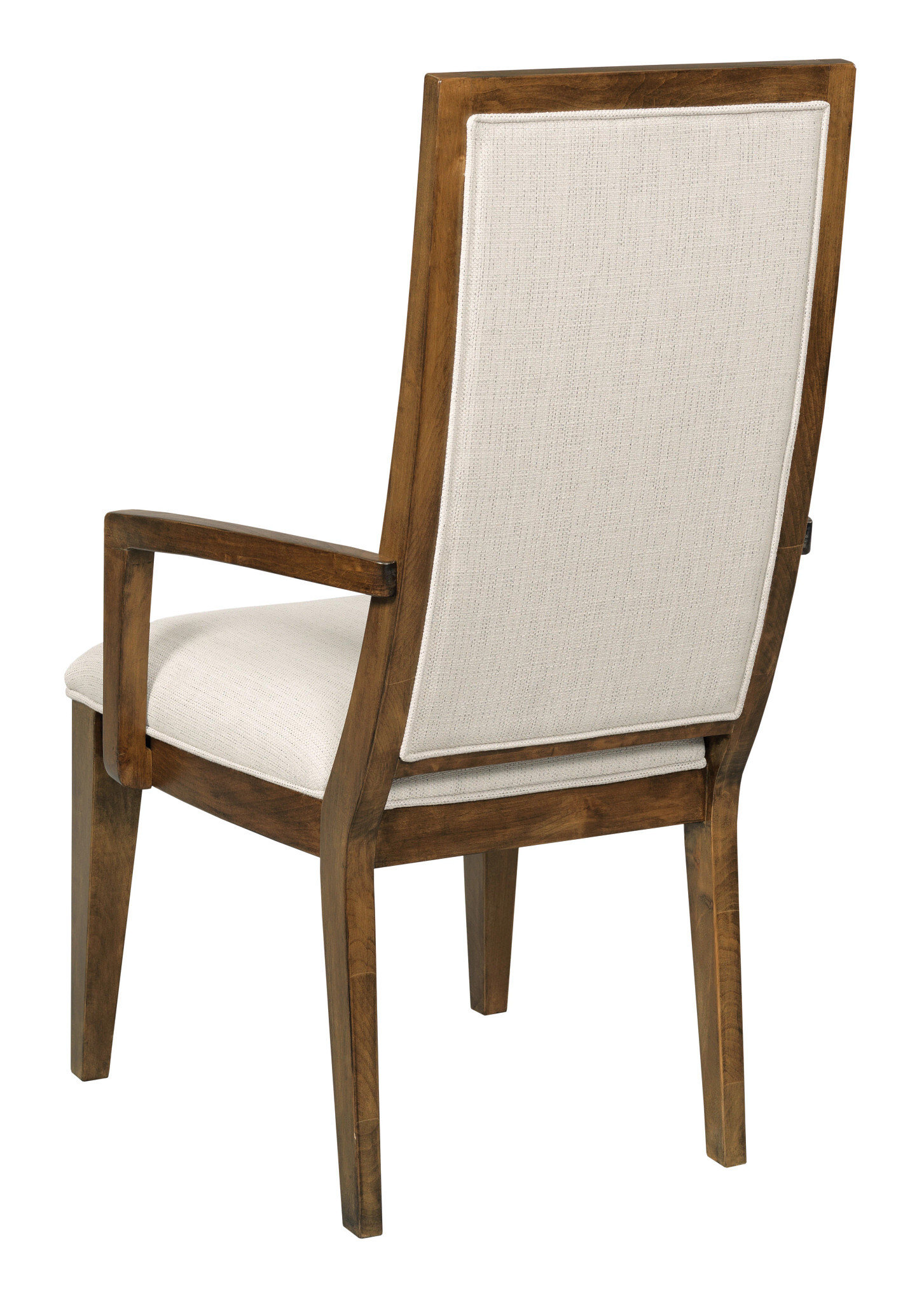 Abode Doyle Wood/Fabric Upholstered Arm Chair