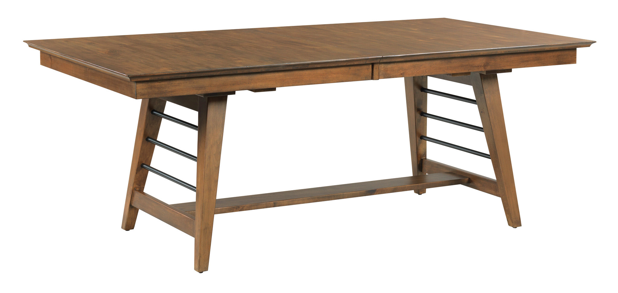 Abode Zane Trestle Rectangular Wood Extendable Dining Room Set
