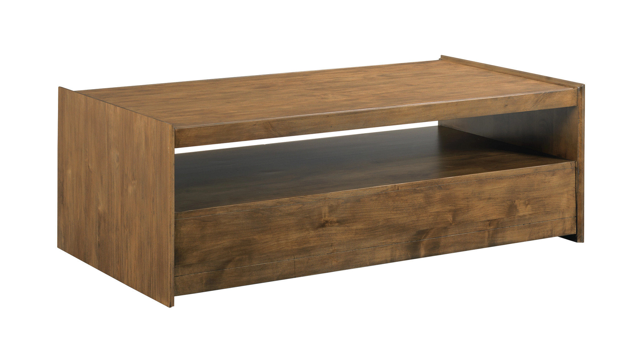 Abode Edie Rectangular Wood Coffee Table w/2 Drawers