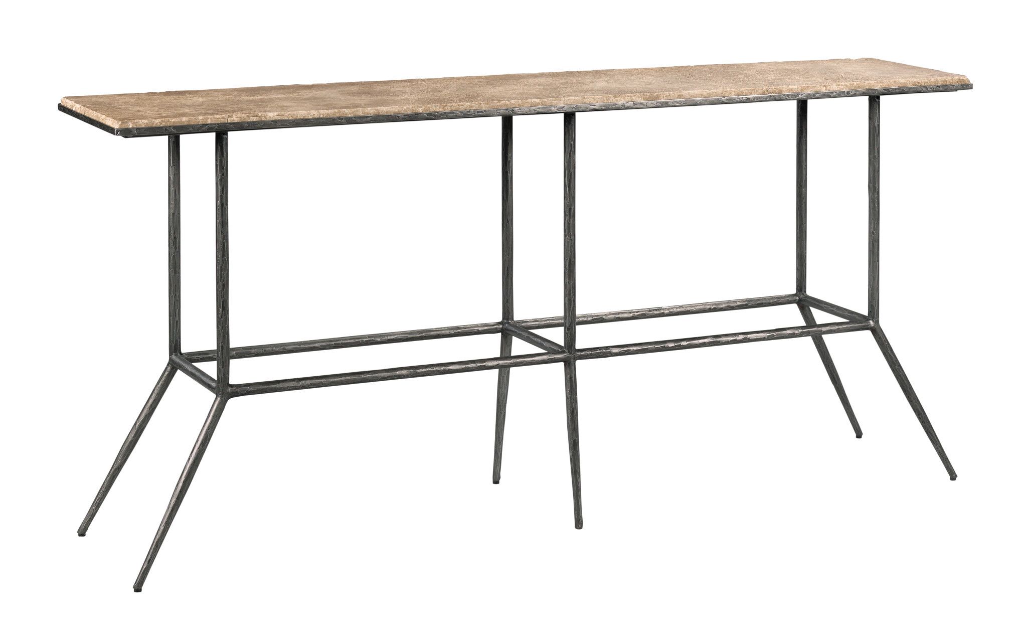 Sorrento Acquisitions Rectangular Metal/Stone Sofa Table