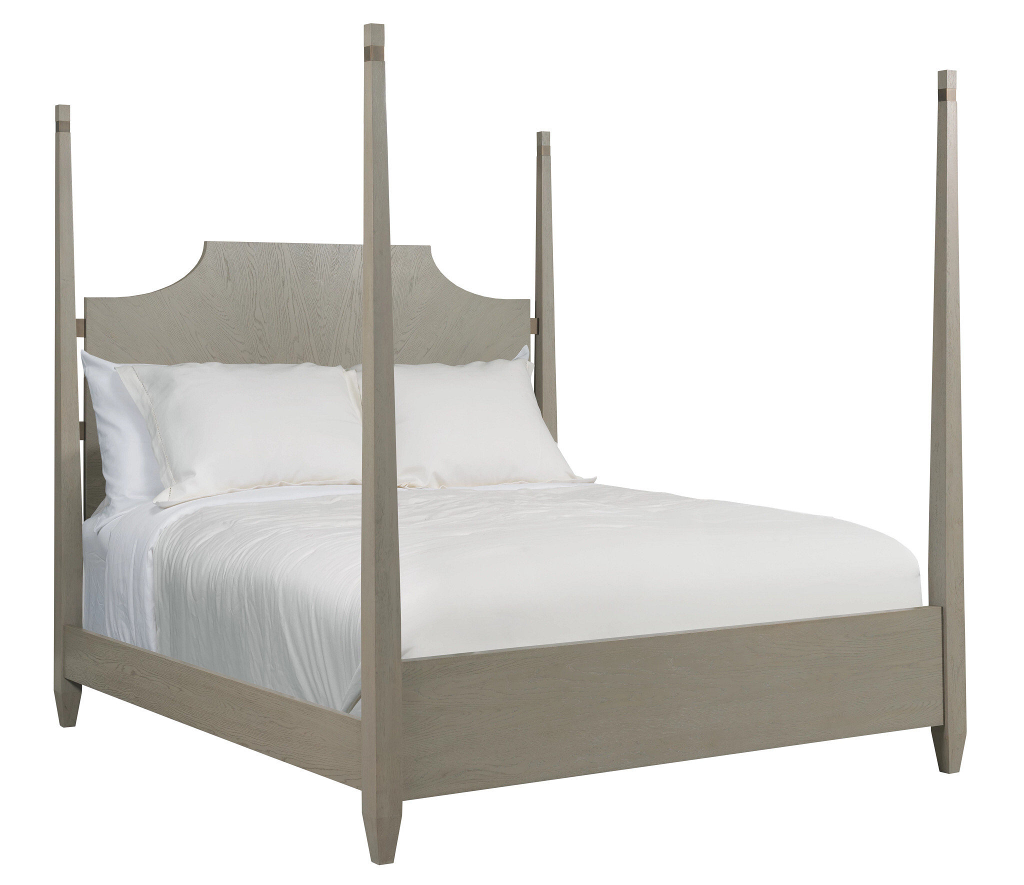 Milan Patterson Wood Poster Bed, King Size