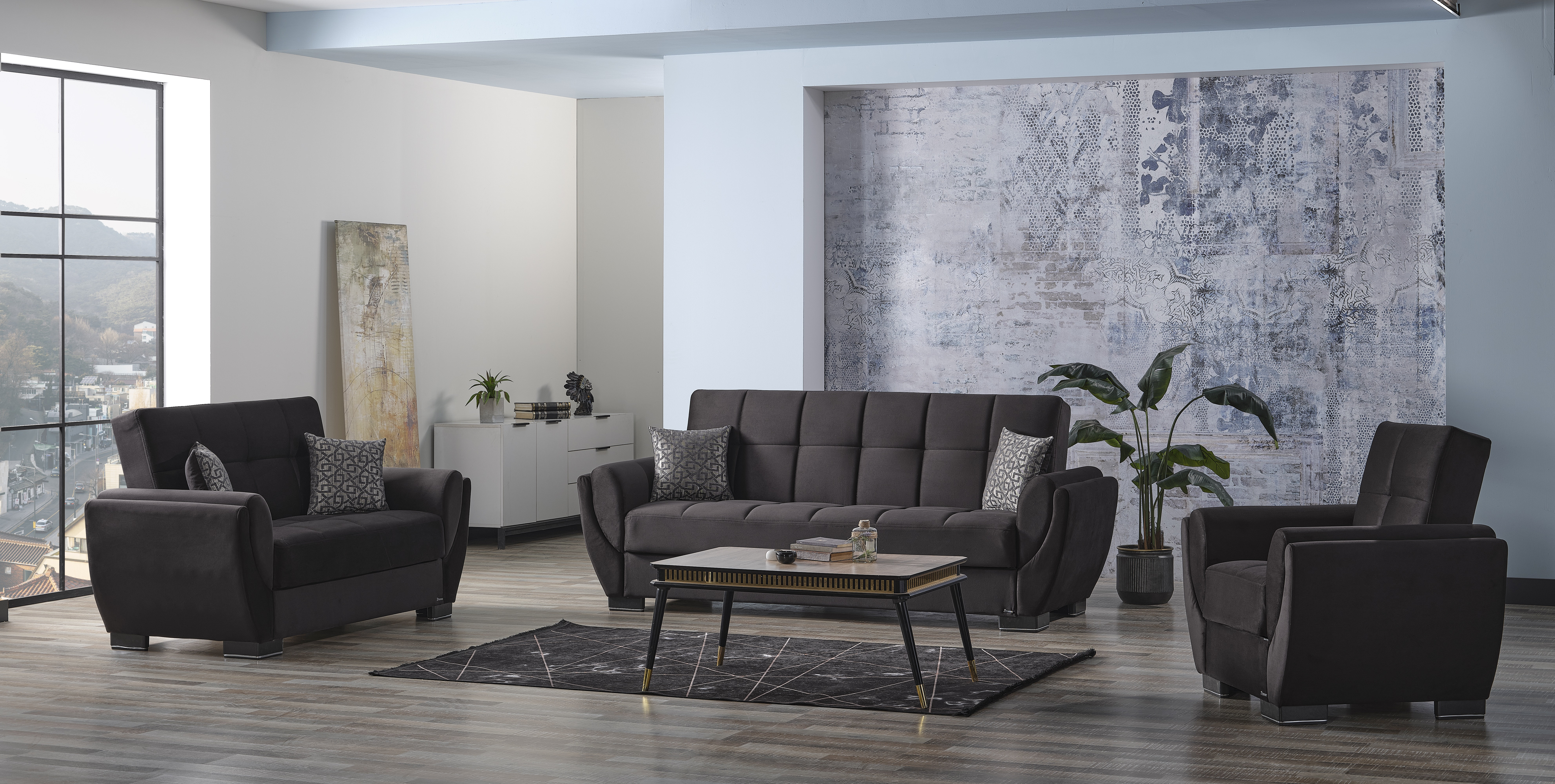 Armada Air Fabric Convertible Sleeper Chair