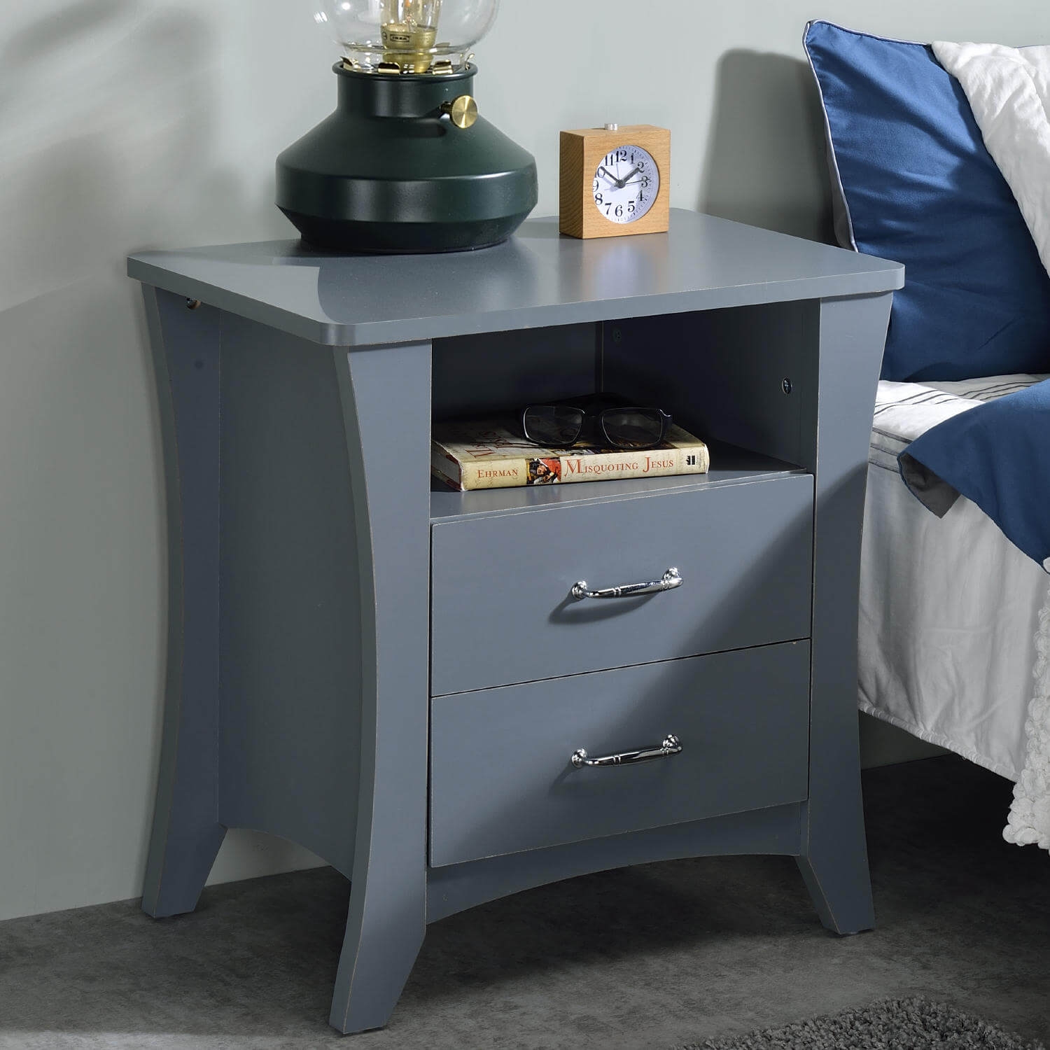 Colt Wood Veneer/Wood Accent Table/Nightstand