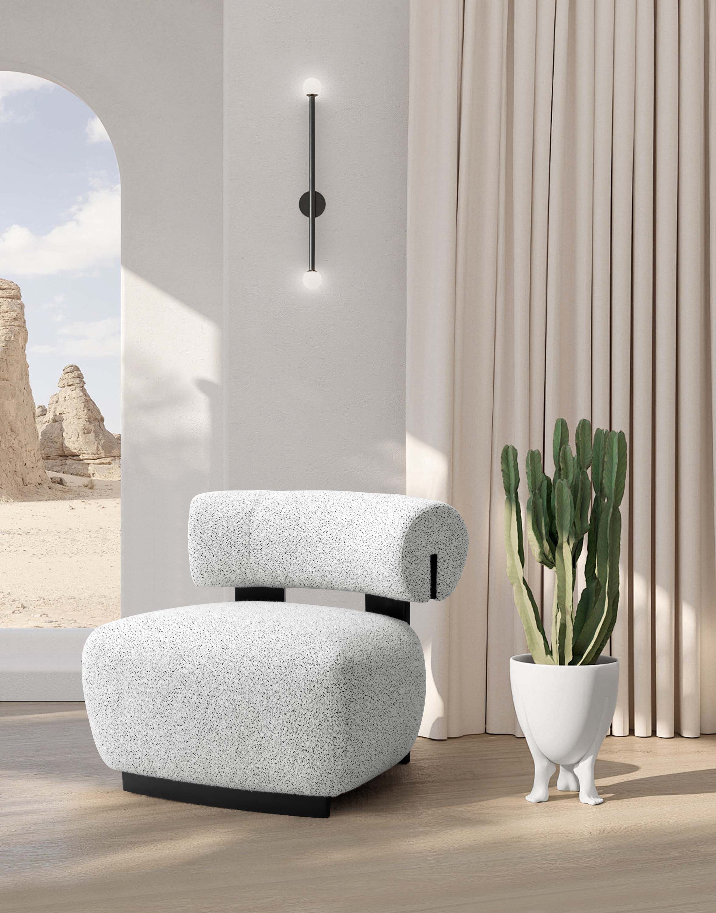 Bartow Woven Fabric Accent Armchair