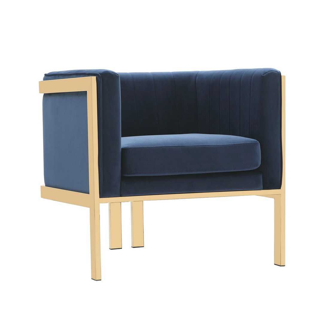 Paramount Velvet Accent Armchair - Thumbnail 2