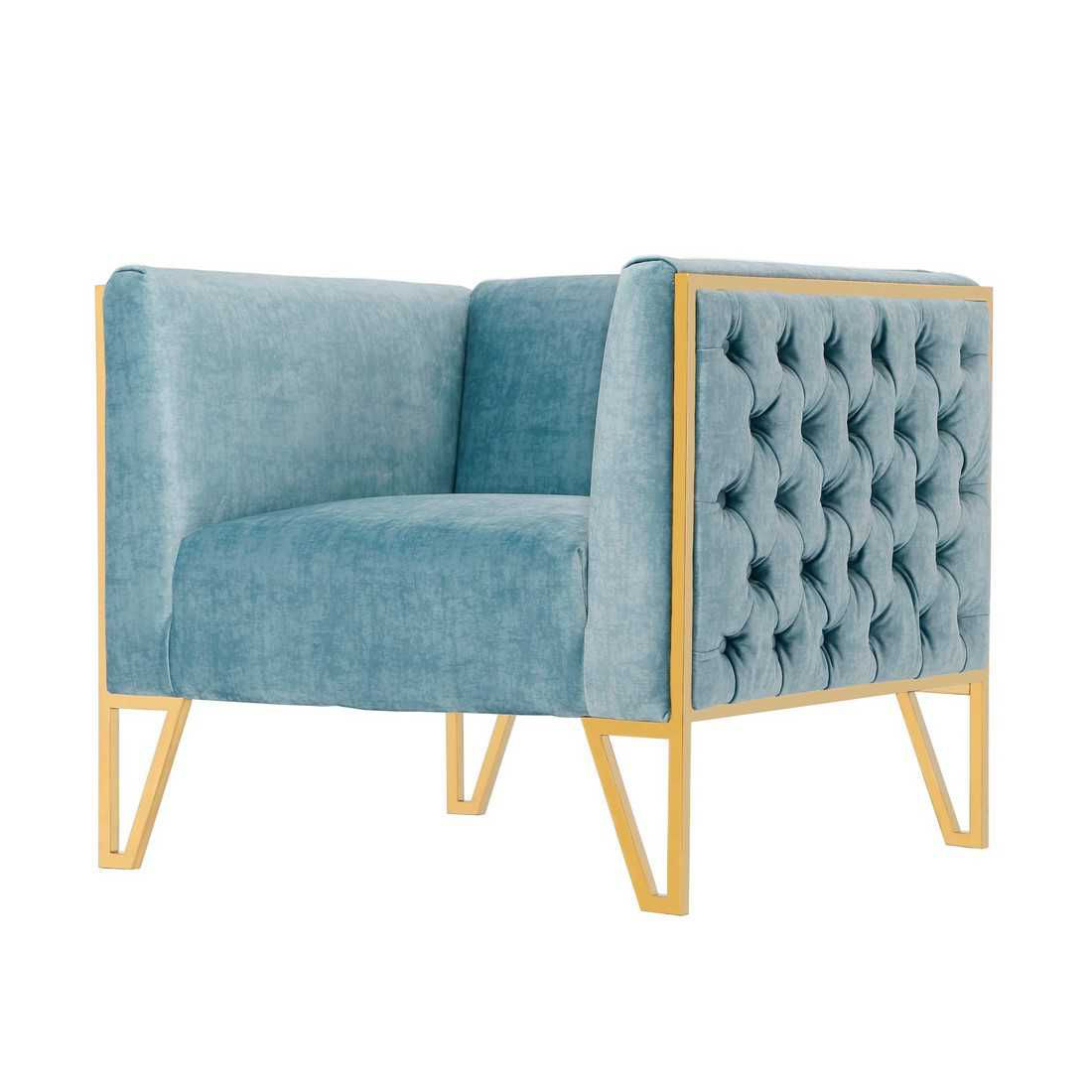 Vector Velvet Accent Armchair
