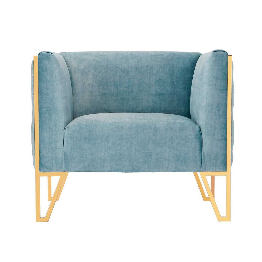 Vector Velvet Accent Armchair