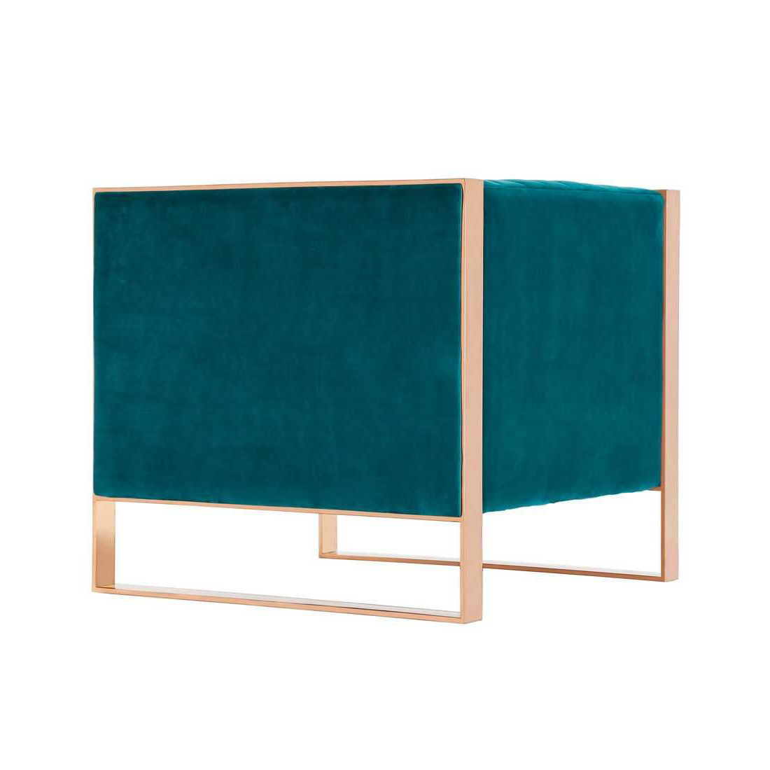 Trillium Velvet Accent Armchair