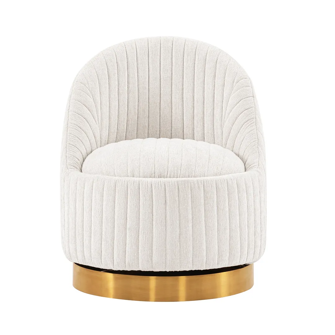 Leela Swivel Chenille Accent Chair 