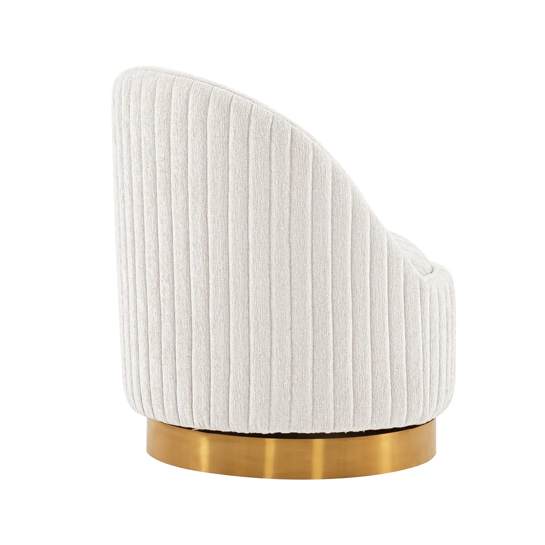 Leela Swivel Chenille Accent Chair 
