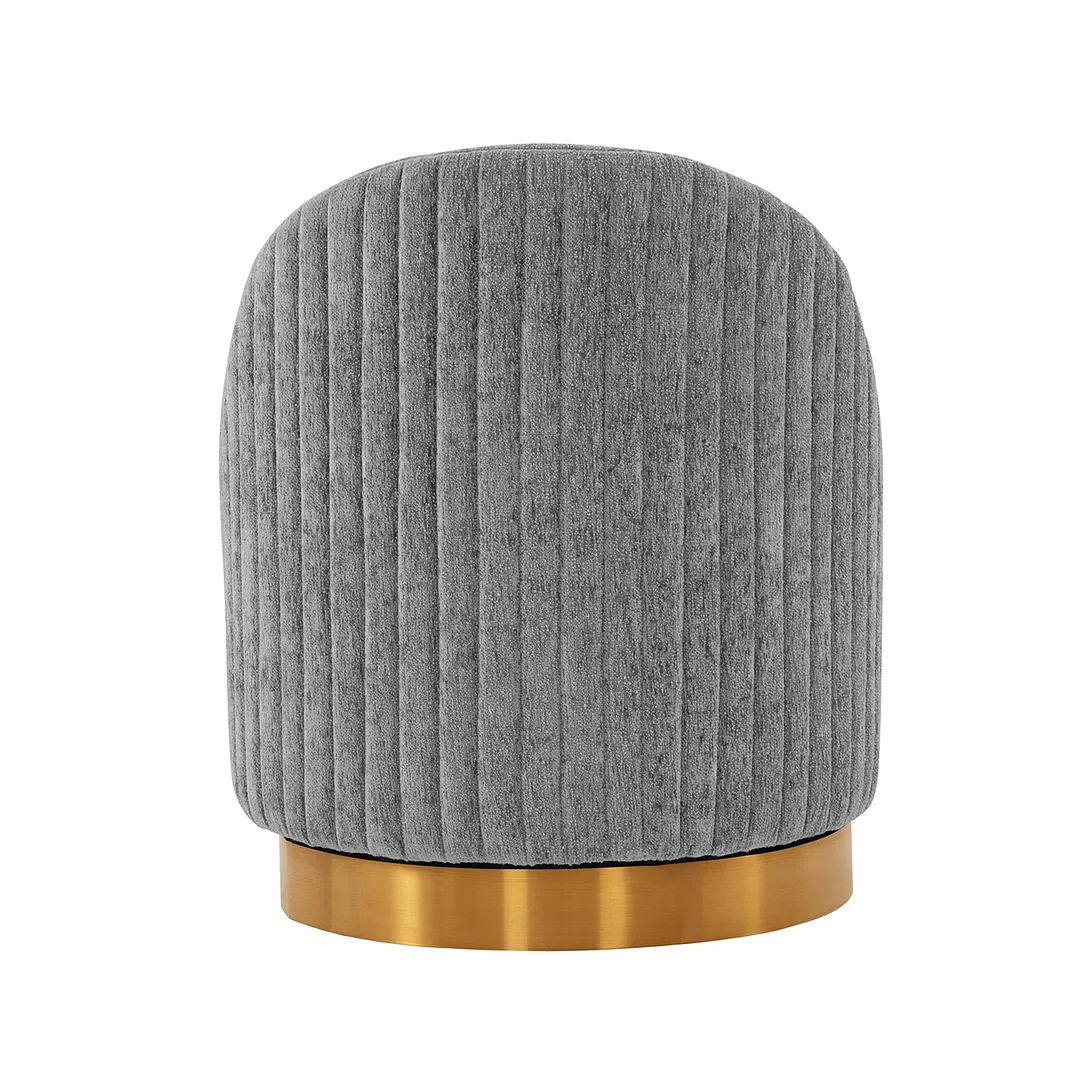 Leela Swivel Chenille Accent Chair 